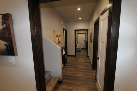 Hallway connecting all the rooms.