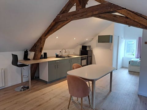 Fully equipped kitchen upstairs studio