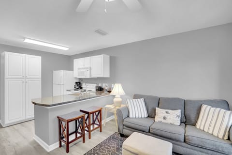 Living room and kitchen