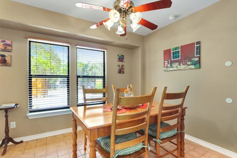 Seating for four around the table