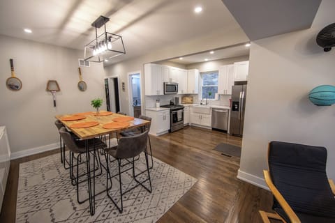 Great open space- dining room, kitchen and sitting room