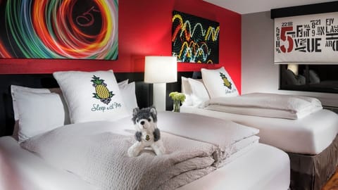 Unit with 2 Queen beds. Exact unit will be assigned upon arrival. Views, colors, and decor may vary.