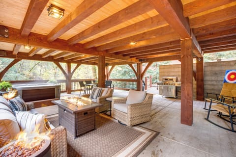 Lower Deck | Hot Tub | 2 Propane Fire Pits | Gas Grill | Creek Views