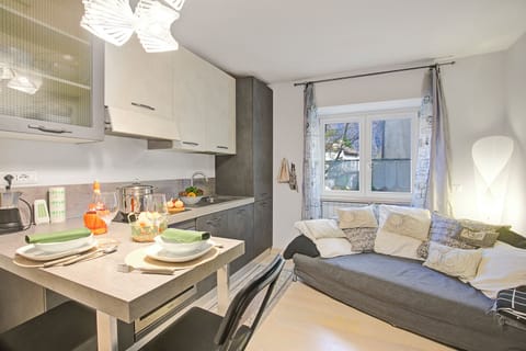 Kitchen and dining area