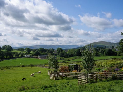 Views of Lakeland fells from the house and garden