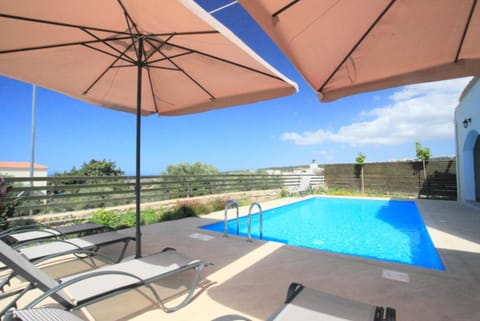 Private pool with terrace and garden area