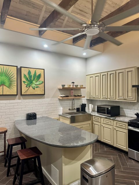 Fully stocked kitchen