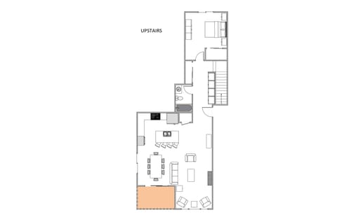 Downstairs floor plan