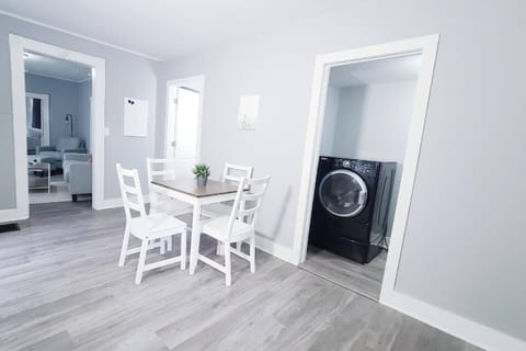 Kitchen and laundry room