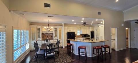Dining room and kitchen bar