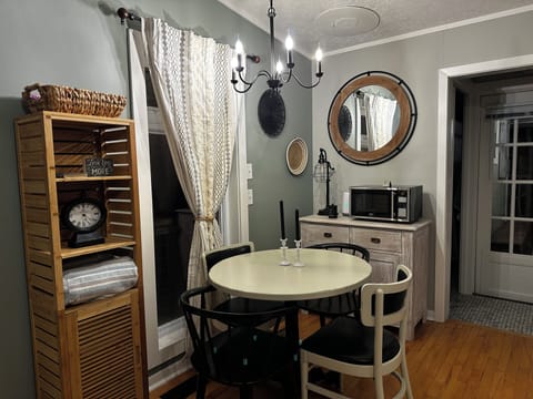 Our dining space is perfect for your gourmet meals or take out!