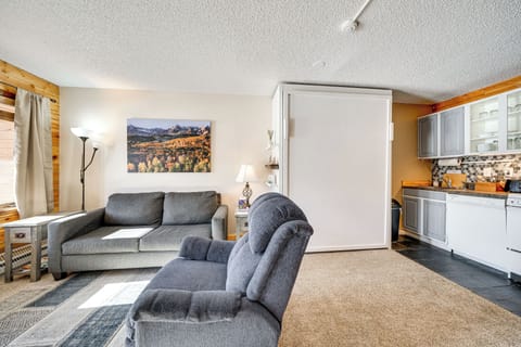 Studio Interior | Queen Murphy Bed | Full Sleeper Sofa | Smart TV | Free WiFi