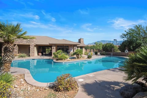 Outdoor communal pool heated February through November