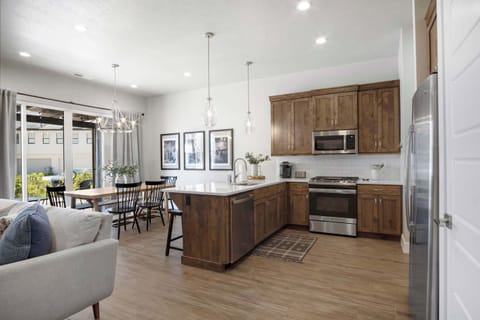 Kitchen and dining area