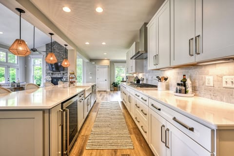 Gourmet Kitchen with Wine Refrigerator