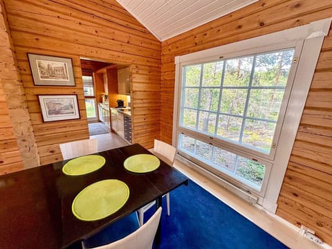 Large dining room and kitchen
