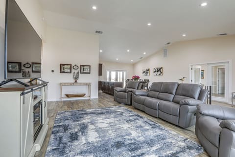 Living Room | Electric Fireplace | Flat-Screen TV