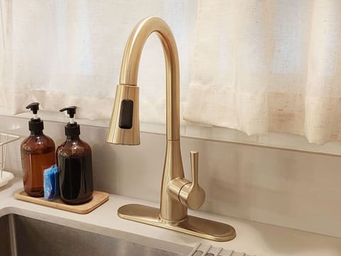 Luxury kitchen in this San Gabriel Valley long-term lodging—cook like a pro.