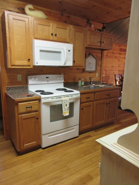The kitchen is ready for you! We have provided everything you might need!