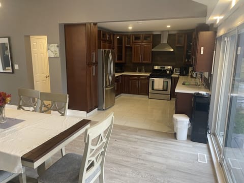 Large kitchen area for cooking gourmet meals