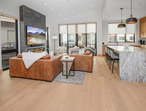 Open Concept Living Space and Kitchen