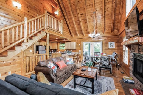 Unwind in the spacious and inviting living room.