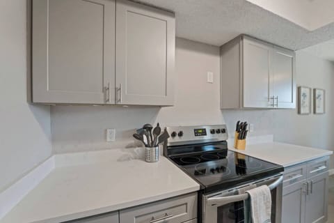 Kitchen with cooking essentials