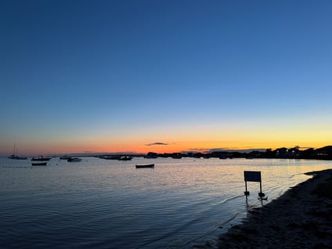 Beach nearby, sun loungers