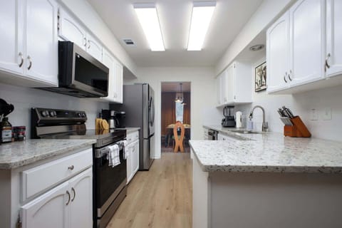 Our fully stocked kitchen