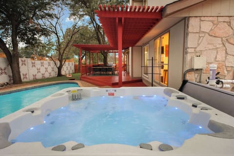After a long day of fun, the hot tub is calling! Relax, unwind, and enjoy the soothing warmth.