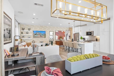 Chic and sophisticated living area