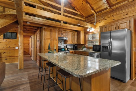 Fully stocked kitchen