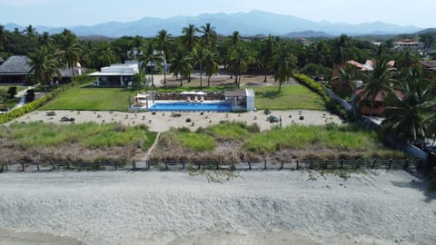 Drone shot of property