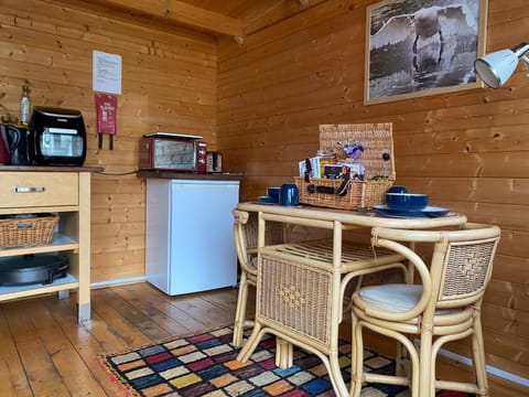 Cabin kitchen dining area