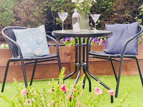 The patio outside the kitchen is a bit of a sun-trap.