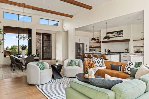 Gather around for movie nights or simply soak in the tranquil desert vibe.