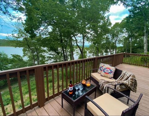 UNWIND: The spacious deck is made for morning coffee and evening cocktails.