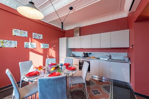 Kitchen and dining area