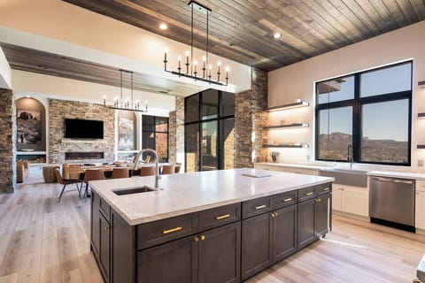 Seamless Quartz Kitchen Island