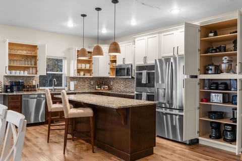 Morning coffee tastes better here! Grab a seat, relax, and enjoy the view from this cozy high chair setup. โ๏ธโ