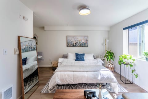 Living room with sofa bed