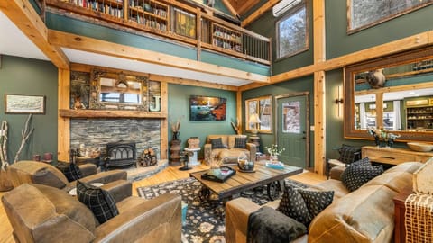 Movie night in this living room is unbeatable!