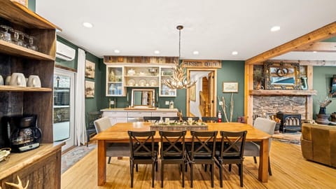 Open-concept Kitchen + Dining makes entertaining easy