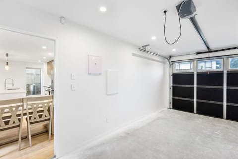 There is secure parking in the garage for one vehicle with internal access into the house.