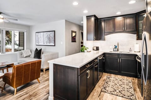 Bright and modern kitchen with an open concept