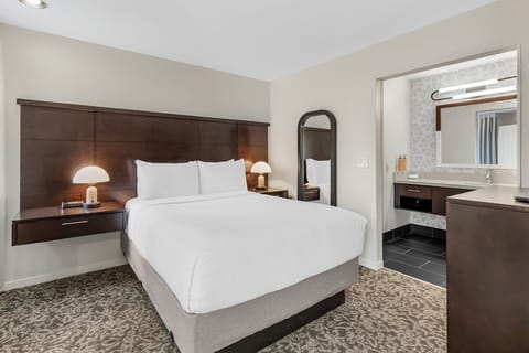 Sink into a plush bed with calming, hotel-fresh comfort.