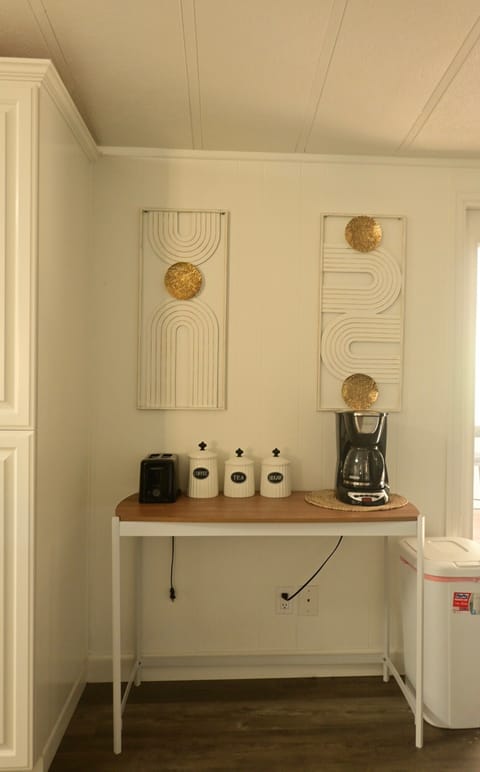 Complimentary coffee station