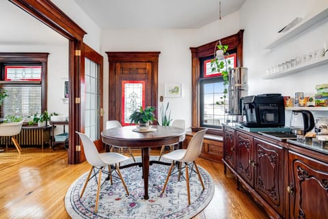 Entrance and Dining with Coffee Bar