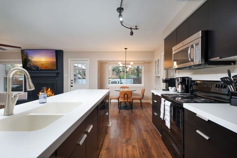 Our fully stocked kitchen