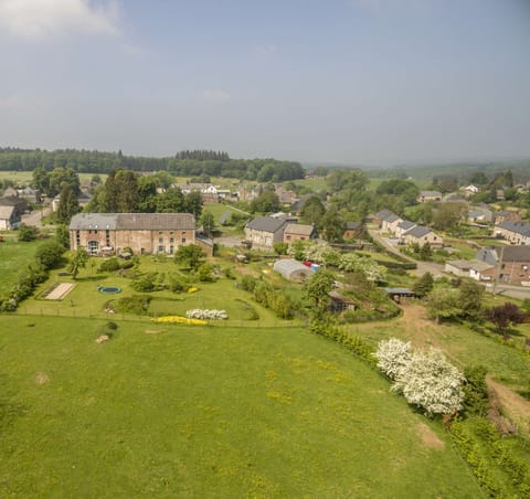 garden, village and surrounding forests